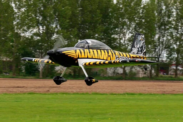 Vans RV-8 aircraft taking off