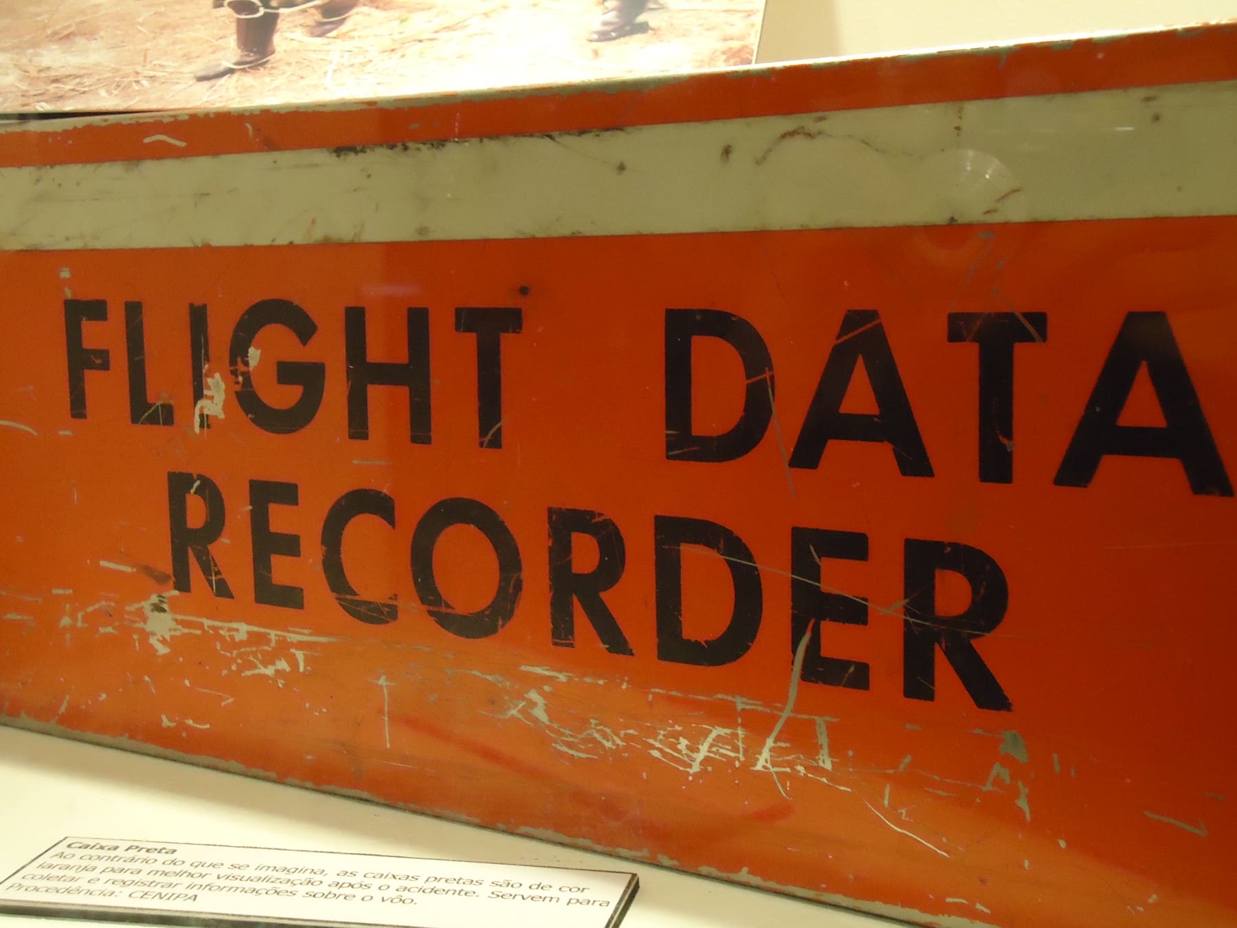 Historical flight data recorder museum display photographed in 2010